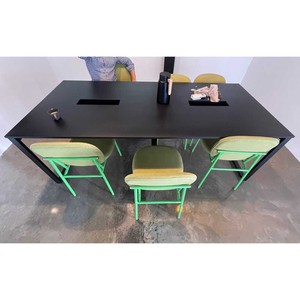 Mesa de Conferencia de Diseño Moderno Minimalista HBRT010, Rectangular de 120x240cm, con Patas de Acero Ajustables, Requiere Ensamblaje - Product Image 5