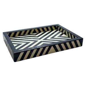 Premium Handmade Serving Tray with Intricate Bone Inlay Craft, Designed for Table Presentation, Luxury Home Decor, and <b>Gift</b> <b>Use</b> - Product Image 3
