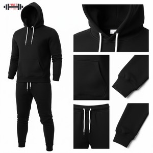 Nouveau à la mode fantaisie unisexe hiver Offre Spéciale lavé à l'acide 100% coton polaire à capuche survêtement vêtements de rue hommes pierre lavage sueur - Product Image 6