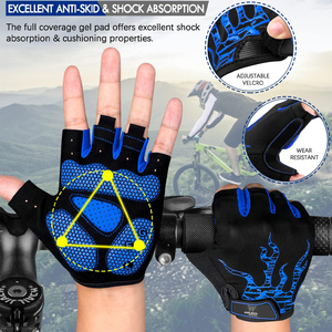Guantes de Ciclismo de dedo completo personalizados de alta calidad para hombres y mujeres Diseño deportivo antideslizante para gimnasio y uso físico para unisex. - Product Image 4