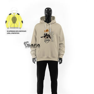 Sweat à capuche de protection pour moto en Kevlar avec armure CE pour hommes et femmes, motards, conduite à moto, maintien au chaud, sublimé - Product Image 5