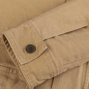 Nouveautés Dernières tendances Mode décontractée Confortable Manches longues Veste en jean pour hommes Vente en gros Vestes en jean personnalisées avec logo pour hommes - Product Image 6