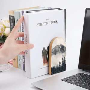 Serre-livres décoratif en laiton avec minuteur à sable - Product Image 5