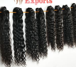 Cheveux humains longs bouclés noirs vierges Remy Extensions de cheveux humains indiens ondulés naturels et super ondulés de meilleure qualité - Product Image 6