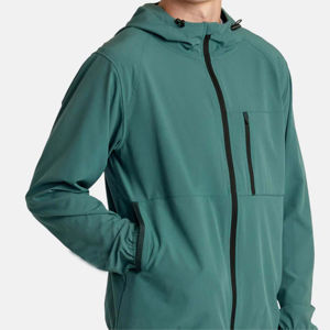 Chaqueta Cortavientos para Hombre, Impermeable, Ecológica, con Capucha, Estilo Urbano, Personalizable al por Mayor con Logotipo Frontal - Product Image 5