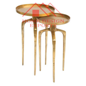 Muebles de mesa nido de Metal superior de madera para oficina en casa y accesorios de muebles decorativos de Hotel - Product Image 3