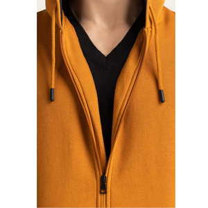 เสื้อฮู้ดสำหรับผู้ชายแบบสวมหัวสีพื้นสำหรับใส่ในฤดูหนาว - Product Image 6