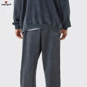 2025 vêtements de sport personnalisés hommes lavage à l'acide survêtement à manches longues fabriqué au Pakistan grande taille survêtement - Product Image 6