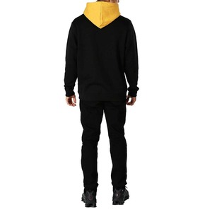 Sudadera con Capucha de Algodón, Gruesa para Invierno, con Forro Polar, Diseño de Logotipo Bordado con Pedrería, Patrón Sólido en la Parte Delantera - Product Image 3