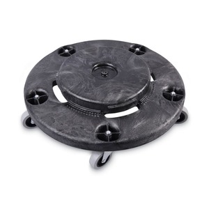 บอร์ดวอล์ค 18.25 นิ้ว รถเข็นภาชนะขยะแบบมีล้อ รับน้ำหนักได้ 300 ปอนด์ พลาสติกสีเทาแบบมีความจุ - Product Image 1