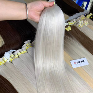Venta caliente Extensiones de cabello humano vietnamita a granel Estilos rectos súper dobles dibujados 50 cm 60 cm 100 gramos - Product Image 1