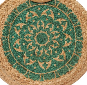 2025 tendance Style bohème Jute sac en gros sacs de plage tissés à la main pour les femmes avec poignée en bois naturel écologique inde - Product Image 3