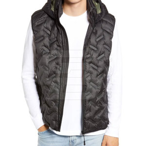 Chaqueta de lona ligera sin mangas para hombre con cuello de pie, ropa de abrigo informal para invierno, senderismo, chalecos y chalecos de talla grande - Product Image 2
