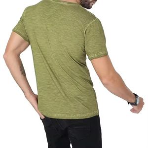 Style chaud unisexe Simple confortable T-shirt 100% coton hommes T-Shirts lâche Jersey T-shirt 220 GMS Logo personnalisé T-Shirt - Product Image 5