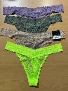 Ensemble de culottes string en dentelle pour femmes sous-vêtements taille basse extensibles doux avec un design floral délicat pour un confort quotidien toute la journée - Product Image 3
