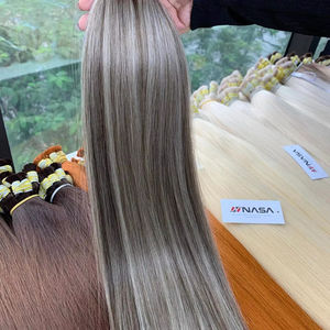Extensiones de Cabello Humano Virgen de Lujo, 100g, al por Mayor, Liso, 25 Pulgadas, Color Marrón, Super Double Drawn, Sedoso, Sin Caída - Product Image 1
