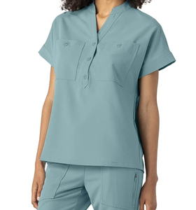 Venta caliente de manga corta uniformes médicos Hospital enfermería Scrub Unisex uniforme hombres mujeres enfermera Scrubs Set de Pakistán - Product Image 3