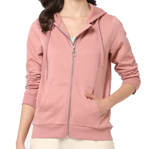 Sweat-shirt court à capuche pour femme, haute qualité, personnalisable avec logo, manches longues, respirant, couleur unie, hiver, vente en gros OEM - Product Image 6