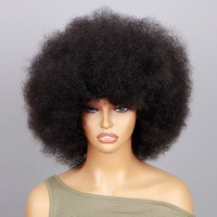 Perruque Frontale HD Lace Foxen en Cheveux Naturels Frisés Bruts Birmans, 250 Densité, Afro Crépus Bouclés, Prête à Porter, Sans Colle