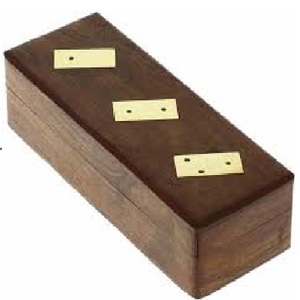 Juego de mesa de madera maciza vintage-Elegante caja de dominó de madera para productos deportivos promocionales - Product Image 1