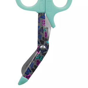 Ciseaux médicaux de premiers soins Poignée en plastique noir Ciseaux universels de pansement d'allaitement en acier inoxydable Revêtement de papier d'alimentation manuel - Product Image 5