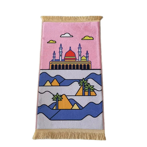 Tapis de prière musulman en gros forme épaisse surface douce personnalisation taille et couleur tapis de prière - Product Image 3