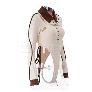 Mono elegante para mujer Mono de manga larga Personalizado Su propio logotipo Mono Precio al por mayor - Product Image 1