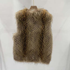 Gilet en fausse fourrure pour femmes, sans manches, vêtement d'extérieur d'hiver, avec une texture douce et moelleuse, design élégant pour la superposition - Product Image 6