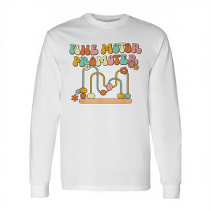 Camiseta Retro Groovy de Manga Larga OT para Terapia Ocupacional y Promoción de la Motricidad Fina - Product Image 2