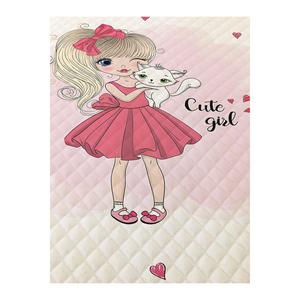 Set di piqué per bambina principessa fantasia, stampato singolo e bambino