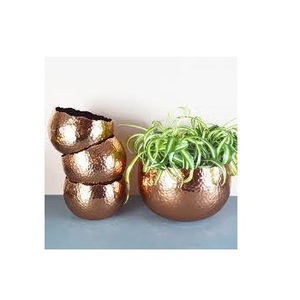 Planteur fait main décoratif extérieur de planteur de fleur en métal coloré noir pour l'utilisation de décoration de jardin de maison et d'hôtel - Product Image 2