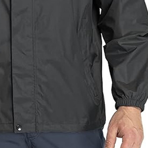 Veste de pluie de travail pour hommes Vêtements de travail enduits de polyester Veste d'extérieur Veste de pluie imperméable téléchargée par Dress Sports - Product Image 3