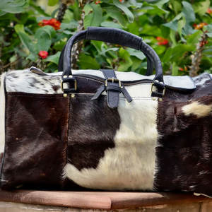 Bolsos de Viaje de Piel de Vaca Auténtica 100% Vintage, Bolsos de Viaje de Piel de Vaca Hechos a Mano Personalizados a Bajo Precio - Product Image 3