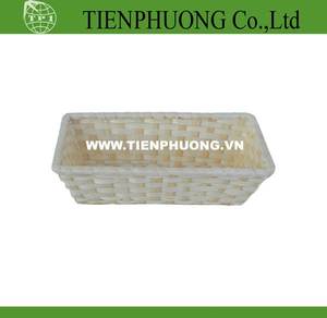 Cestas de almacenamiento de bambú tejidas pequeñas naturales mecha artesanal para uso doméstico - Product Image 6