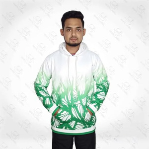 100% conception personnalisée de haute qualité blanc Vintage lavé Sublimation pull à capuche pour hommes - Product Image 1