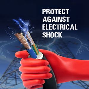 Gants en caoutchouc haute performance pour la protection contre les chocs électriques épais et robustes - Product Image 2