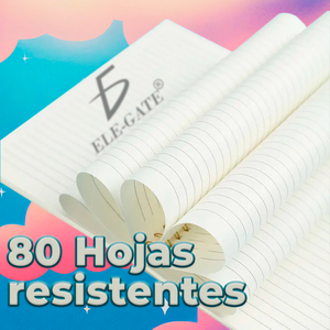 Cuaderno Portátil Kawaii A5 con Diseño a Rayas, 80 Hojas y Espiral Metálica para Profesionales de Seguros - Product Image 2