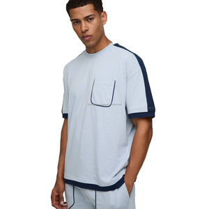 T-shirt décontracté à manches longues et col rond pour homme, 100 % coton, respirant, imprimé numériquement, écologique, avec logo personnalisé – Fournisseur pour commandes en gros - Product Image 1