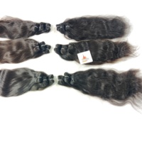 Extensions de cheveux humains 100% indiens Remy, cuticules alignées, double trame, fabrication en gros, couleur naturelle, non traités