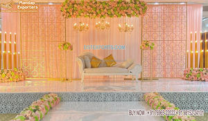 Murs de bougie en métal pour réception de mariage, mur de fond de bougie de scène asiatique, mur exclusif de bougie de mariage, toile de fond - Product Image 2