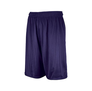 Pantalones cortos de baloncesto de malla de poliéster 100% personalizados para hombre High Street tela suave ecológica Vintage Streetwear bordado verano - Product Image 6