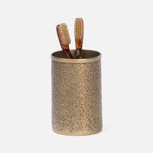 Portacepillos de Dientes de Latón Hecho a Mano con Acabado Dorado Cepillado, Diseño Moderno, Ecológico y Duradero para un Tocador de Lujo y Funcional - Product Image 2