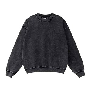 Sweat en coton biologique Pull à col rond en chanvre Streetwear durable pour hommes Sweat à capuche lourd - Product Image 3