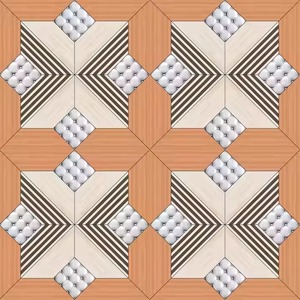 กระเบื้องเซรามิกสีขาวบริสุทธิ์16x16ขนาด400x400มม. ความเงางามสูงกระเบื้องปูพื้นพอร์ซเลนสำหรับห้องน้ำ - Product Image 1