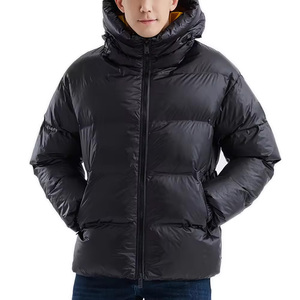 Chaqueta de Invierno Acolchada para Hombre, de Alta Calidad, con Capucha, Transpirable, Personalizable, con Cuello Alto, de Lana y Algodón - Product Image 1