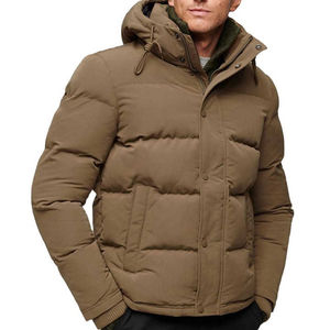 Windproof Lightweight <b>Fur</b> Long <b>Coat</b> Casual Padded <b>Coats</b> Bubble Puffer Cotton Jacket Warm <b>Hood</b> Puffer Jacket for <b>Men</b> - Product Image 2