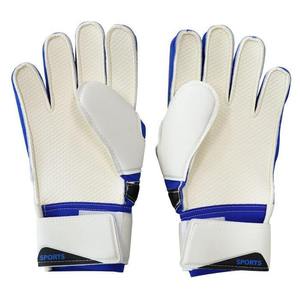 Los mejores guantes de fútbol profesional al por mayor entrenamiento transpirable látex y cuero OEM guantes de portero con protección para los dedos - Product Image 3