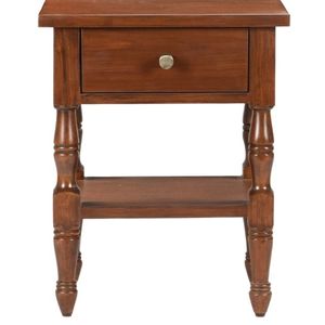 Mesita de Noche Contemporánea con Acabado en Madera de Teca para Decoración de Dormitorio - Product Image 3