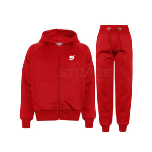 Survêtement pour enfants en coton uni, prêt pour l'extérieur, respirant, toucher doux, coupe classique, léger, respectueux de l'environnement, conçu pour le confort - Product Image 1