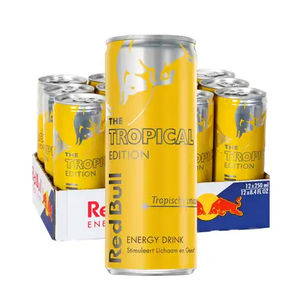 Venta al por Mayor de Red Bull Tropical Edition, Paquete de 12 Latas de 250 ml, 80 mg de Cafeína por Lata, con Sabor a Frutas Tropicales Exóticas, Global - Product Image 3